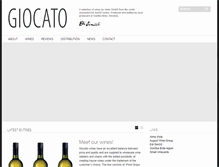 Tablet Screenshot of giocatowines.com